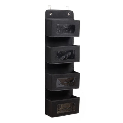 1pc Four-layer Storage Bag Door Hanging Fabric Organizer Bag For Sundries Items Underwear Socks