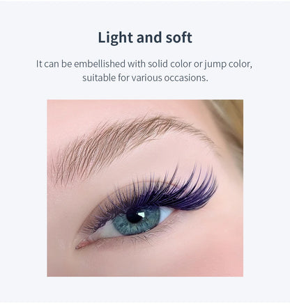 Glamlash Morandi Grey Colorful Individual Eyelash Extensions - Smarsty