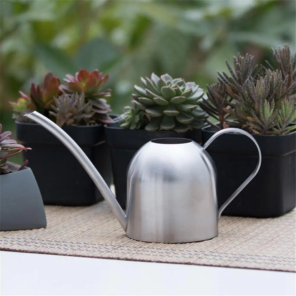 Stainless Steel Long Mouth Watering Can for Indoor Plants - Smarsty