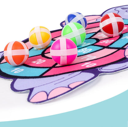 Montessori Dart Board Target Sports Game Toys For Children 4 To 6 Years Old Outdoor Toy Child Indoor Girls Sticky Ball Boys Gift by Smarsty