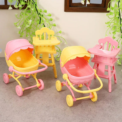 1:12 Dollhouse Miniature Cradle Crib Surround Bed Piano Table Set Furniture Kitchen Model Decor Toy Doll House Accessories