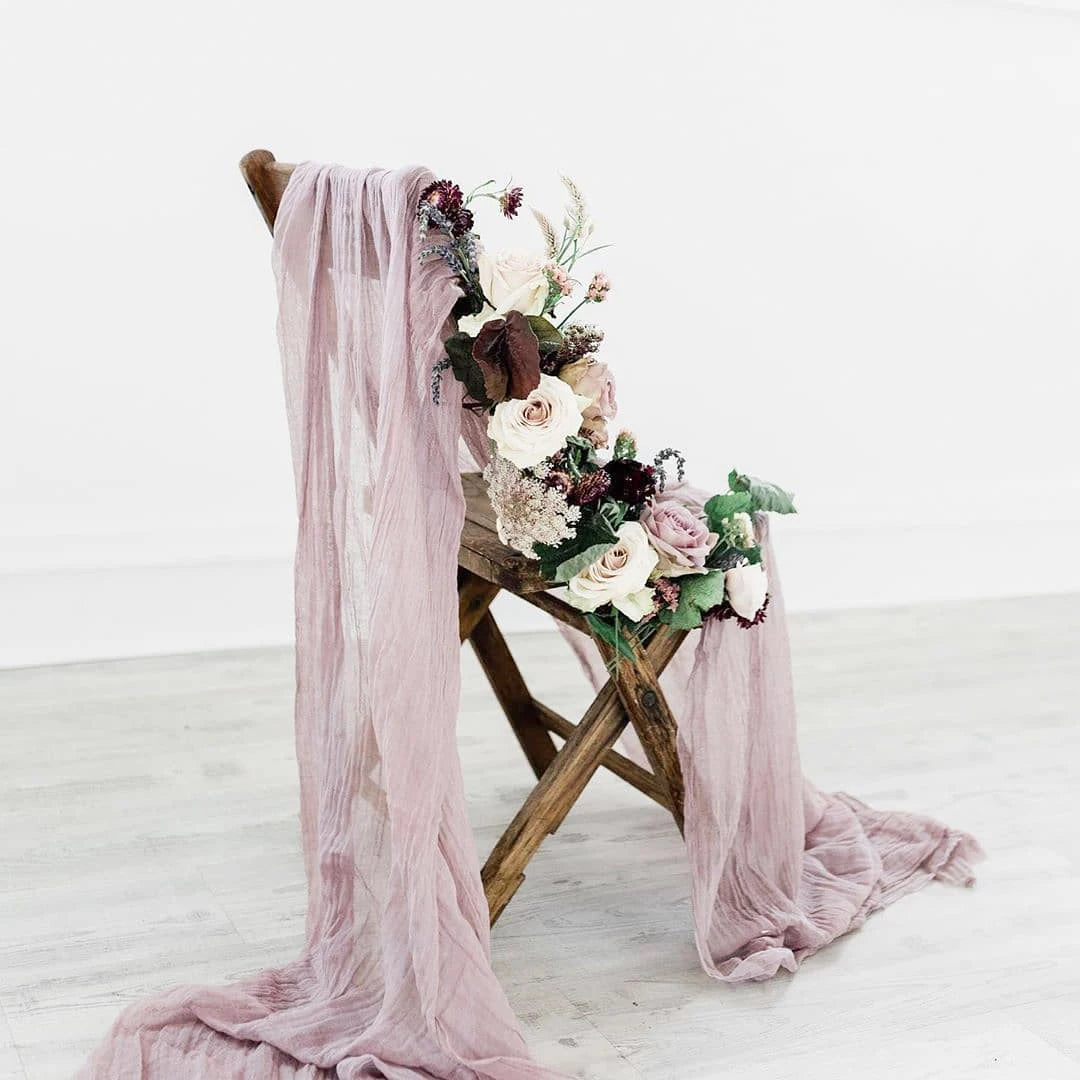 Semi-Sheer Gauze Table Runner for Elegant Events - Smarsty