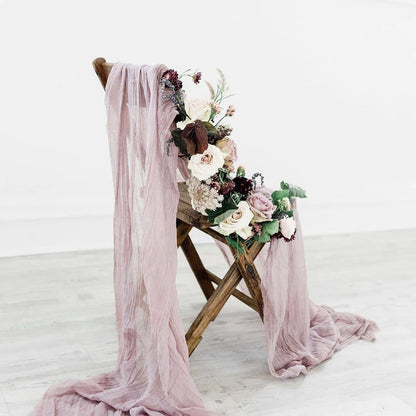 Semi-Sheer Gauze Table Runner for Elegant Events - Smarsty