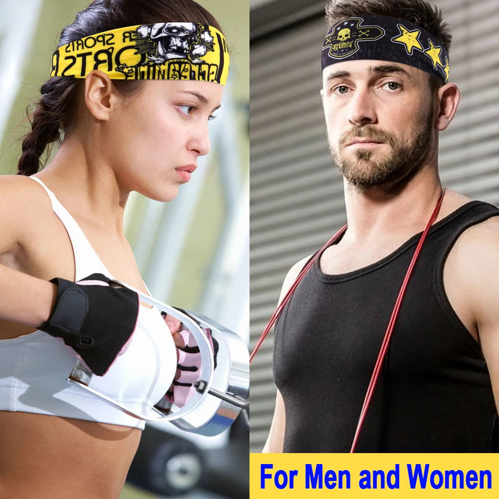 Unisex Sport Headband Moisture Wicking Breathable Sweatband - Smarsty