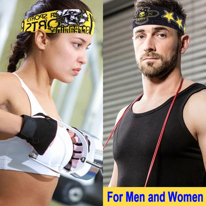 Unisex Sport Headband Moisture Wicking Breathable Sweatband - Smarsty
