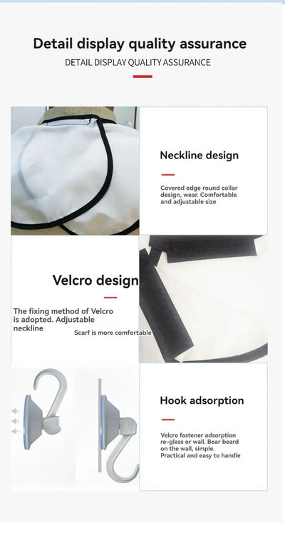 Versatile Shaving Bib for Easy Beard Styling - Smarsty