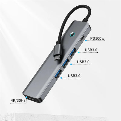 USB C Hub Docking Station Multiport 4K HDMI RJ45 VGA - Smarsty