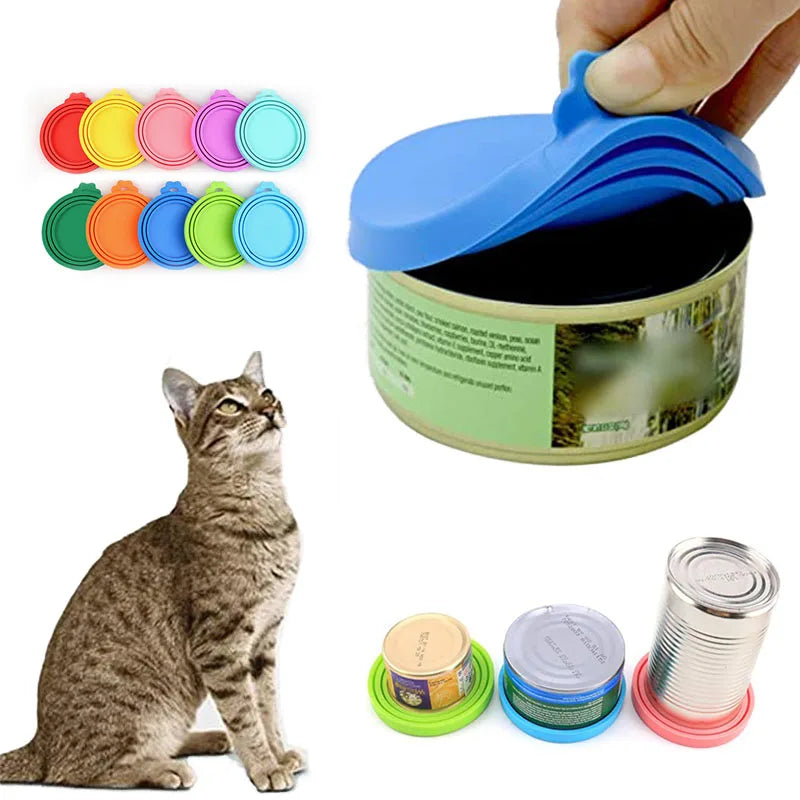 Reusable Pet Food Can Cover and Spoon Set - Smarsty