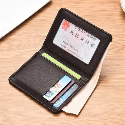 [Crazy Bag] Ultra Thin Men's Wallet Vertical Small Card Holder - Smarsty