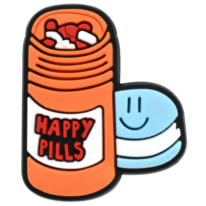 Doctor Nurse Cartoon PVC Shoe Charms Accessories DIY Slipper Sandals Shoe Buckles Pins Hospital Series Shoe Decor Friends Gifts