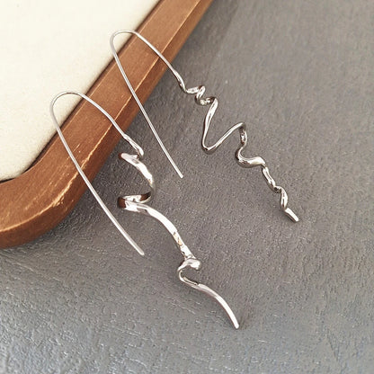 Abstract 3D Stud Earrings Retro Statement Fashionable - Smarsty
