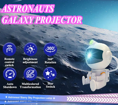 Astronaut Projector Galaxy Starry Night Lights for Bedroom LED Nebula Lamp Decoration Child Adult Holiday Gift - Smarsty