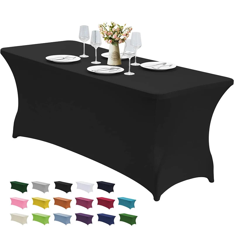 Stretch Spandex Table Cover for Rectangular Tables - Smarsty