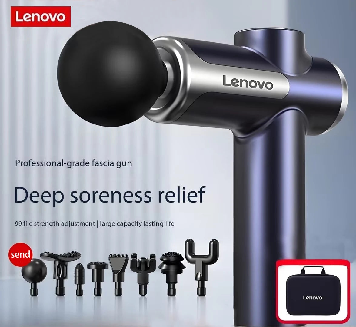 Lenovo Massage Gun for Deep Muscle Relief and Relaxation - Smarsty