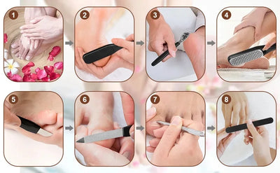27PCS Stainless Steel Foot Care Kit for Smooth Skin - Smarsty