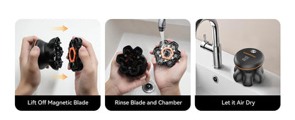 MAXGROOM 7D Head Shaver for Bald Men IXP6 Waterproof USB Rechargeable Electric Hair Trimmer Beard  Floating Blade Magnetic Razor