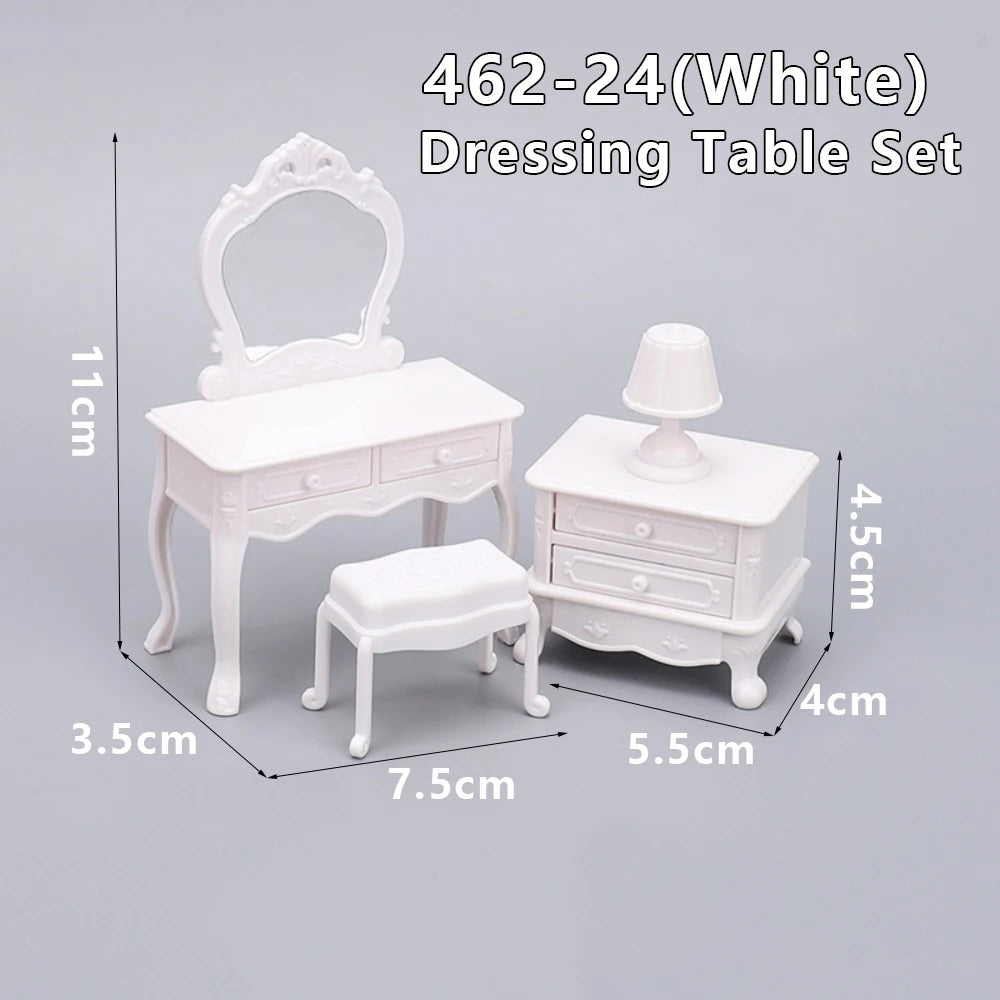 1:12 Dollhouse Miniature Cradle Crib Surround Bed Piano Table Set Furniture Kitchen Model Decor Toy Doll House Accessories