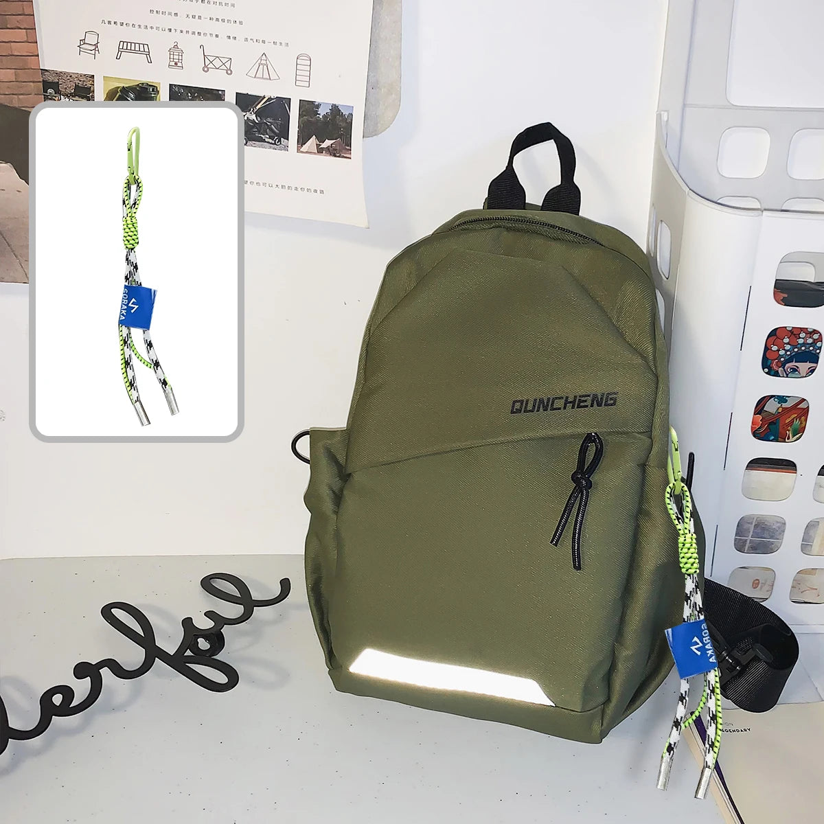 Lightweight Nylon Crossbody Bag Unisex Chest Pack Travel - Smarsty