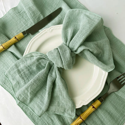 Set of 6 Cotton Dinner Napkins for Elegant Table Decor - Smarsty