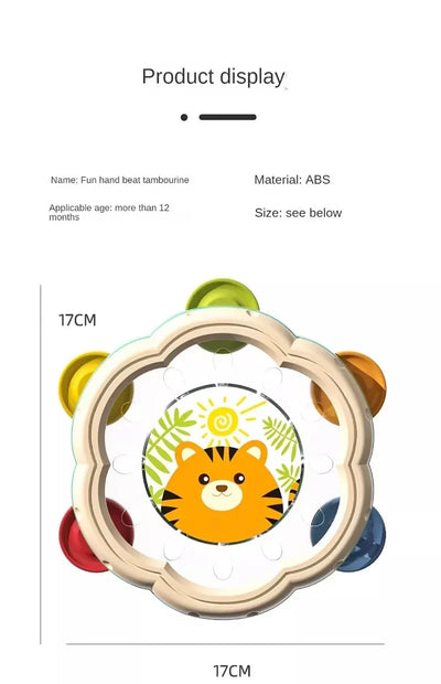 Baby Musical Instruments Drum Toys Montessori Learning Toys for Toddlers 1-3 Baby Early Hand Development Interactive Music Toys - Smarsty