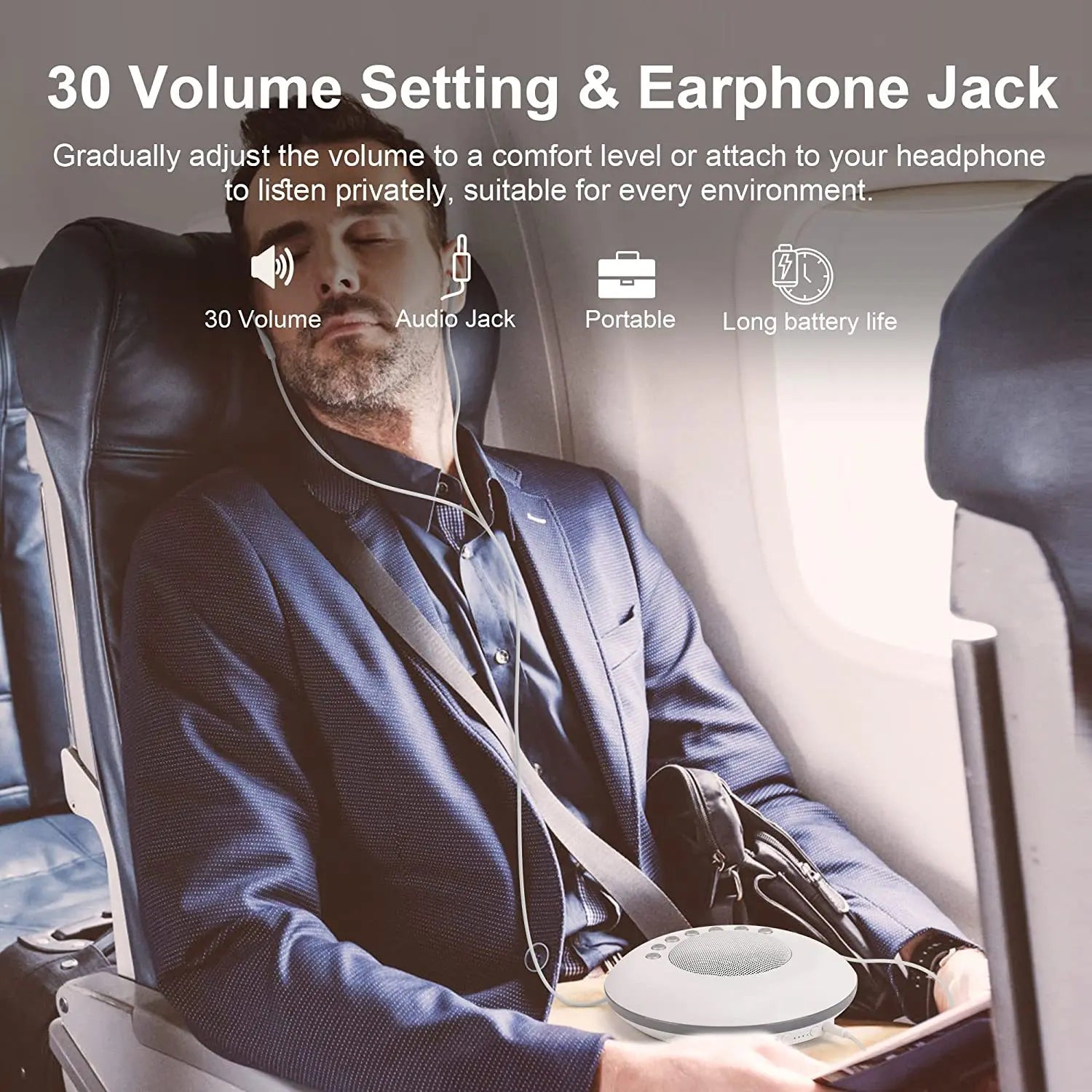 Baby White Noise Sound Machine Portable Sleep Aid Device - Smarsty