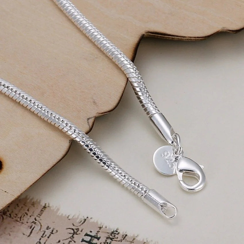 20cm Silver Snake Chain Bracelet for Stylish Women - Smarsty