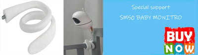 New 5 inch Video Baby Monitor with Camera and Audio, 4X Zoom, 22Hrs Battery, 1000ft Range 2-Way Audio Temperature Sensor Lullaby by Smarsty