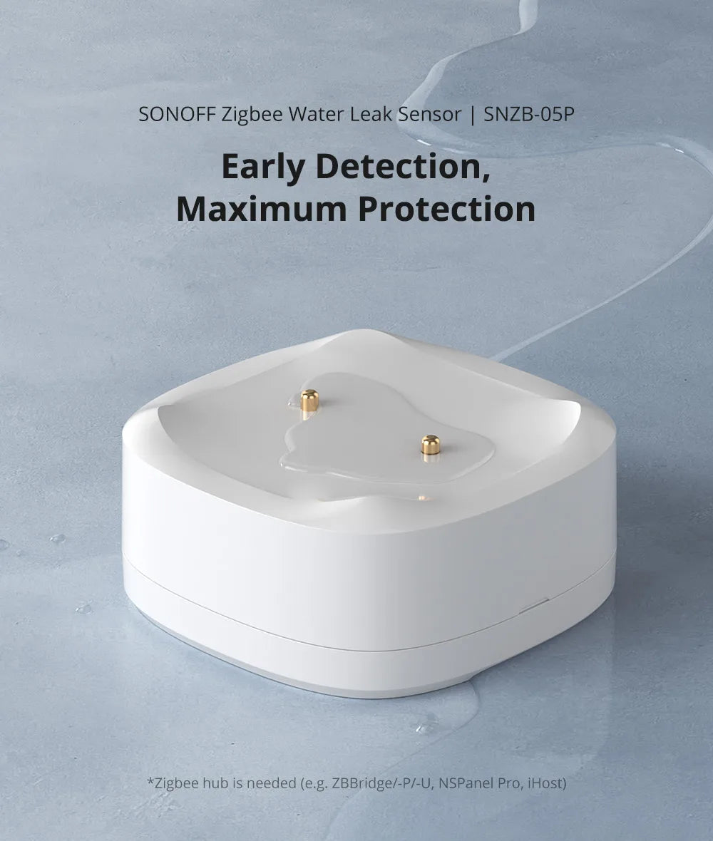 Sonoff SNZB-05P Zigbee Water Leak Detector With Remote Control - Smarsty