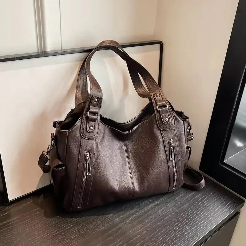 PU Leather Shoulder Bag With Soft Interior For Women - Smarsty