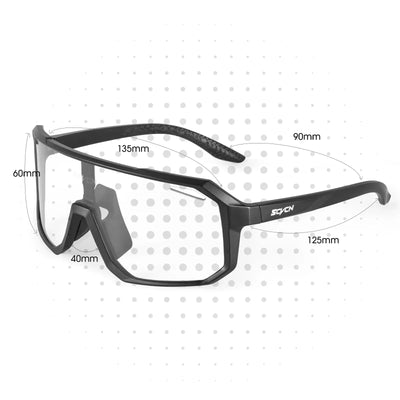 SCVCN Photochromic Cycling Sunglasses MTB Glasses Road Bike Cycling UV400 Goggles Men Women Outdoor Bicycle Sports Eyewear New by Smarsty