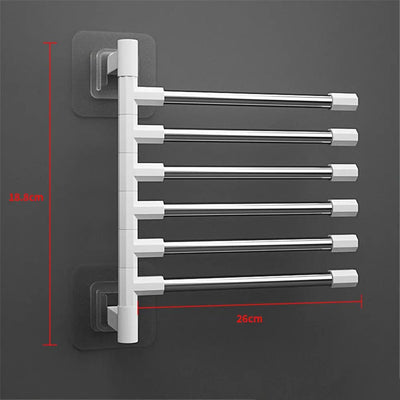 Rotatable Space Saving Aluminum Towel Rack Hanger - Smarsty