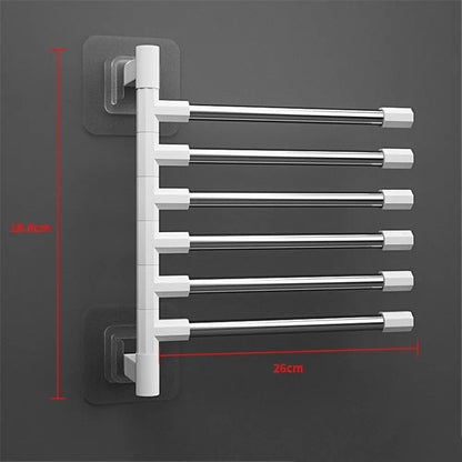 Rotatable Space Saving Aluminum Towel Rack Hanger - Smarsty