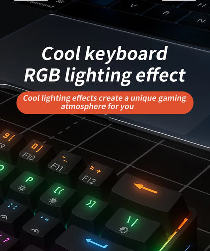Compact 61Key Esports Mechanical Keyboard Hot Swappable RGB