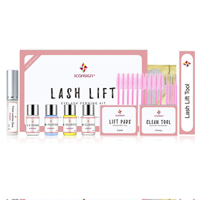 ICONSIGN Upgrade Version Lash Lift Kit Lifting Eyelashes Lasting 6-8 Weeks Lash Perm Eyelash Enhancer Makeup Tools - Smarsty
