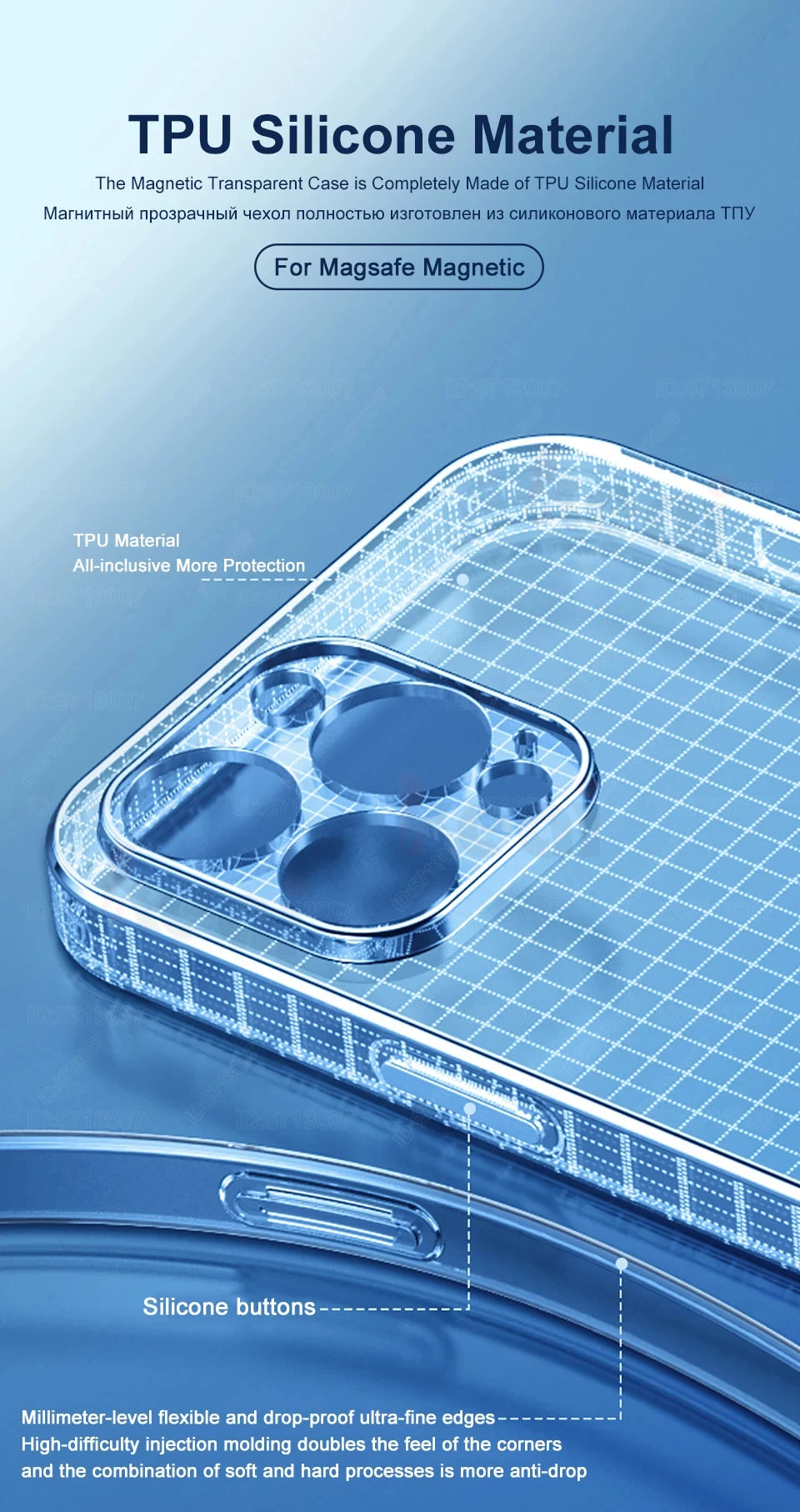 MagSafe Transparent Case For IPhone Wireless Charge - Smarsty