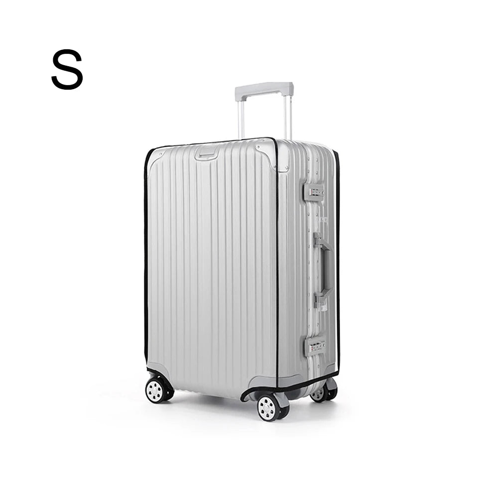 Transparent Pvc Luggage Protective Cover Wheeled Luggage Protective Cover Wear-Resistant Outer Cover Transparent Protective - Smarsty