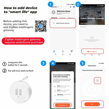Zigbee Vibration Sensor with Real-Time Motion Alerts - Smarsty