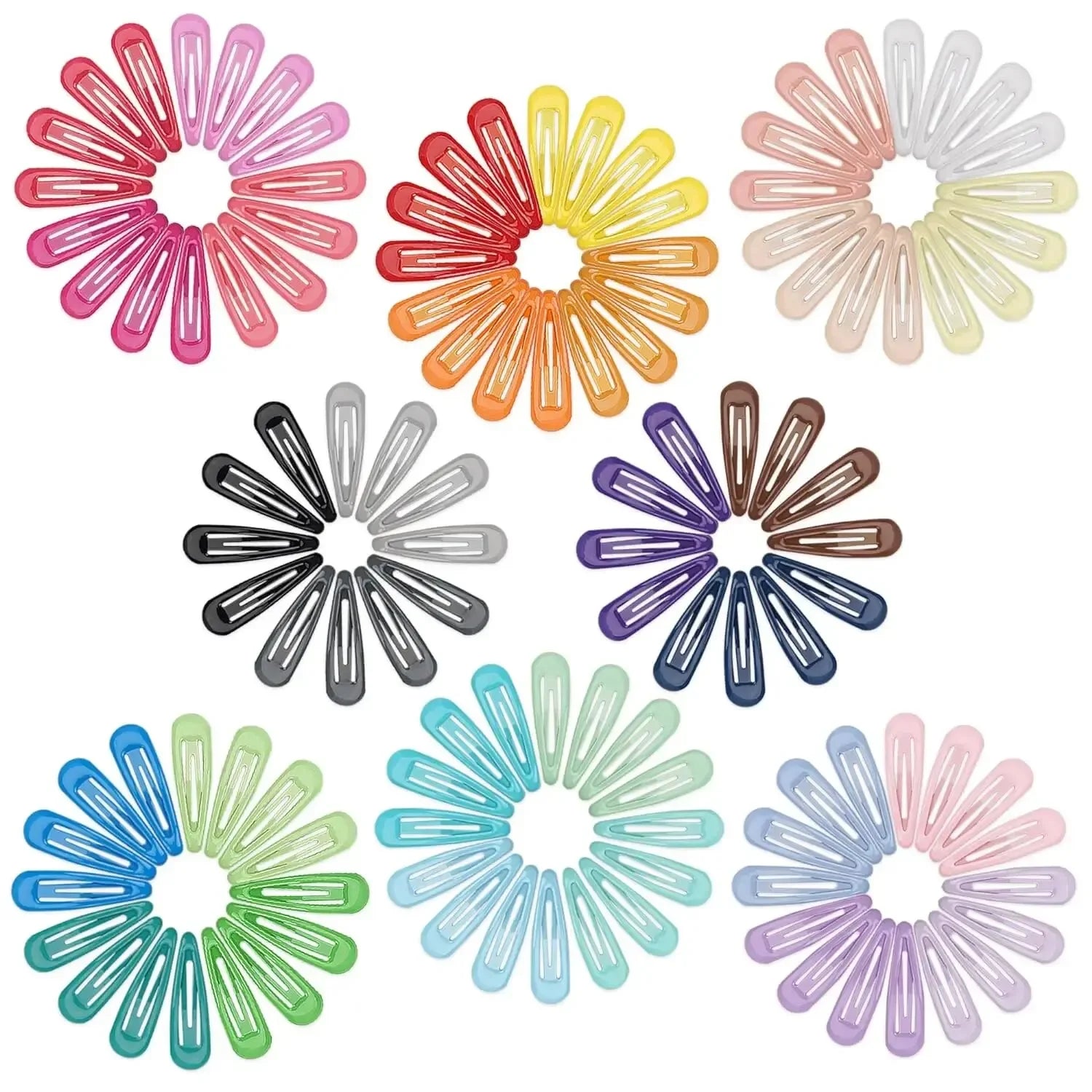 50Pcs No Slip Metal Hair Clips for Girls - Smarsty