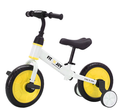 UBRAVOO Fit 'n Joy Beginner Toddler Training Bicycle for Boys Girls 2-4, 4-in-1 Kids Balance Bike with Pedals & Training Wheels - Smarsty