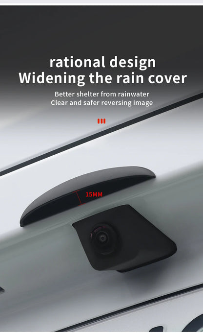 Car Reversing Rear Camera Rain Cover ABS Rain-Proof Car Reverse Camera Rain Shade Cover Waterproof Shield Car Exterior Accessory - Smarsty