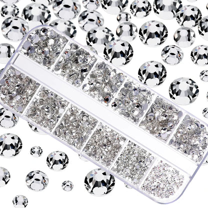 Mixed Nail Rhinestones with Shiny Clear Colors for Stunning Nail Art - Smarsty