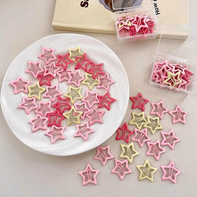 Colorful Kawaii Star Hair Clips for Sweet Girls - Smarsty
