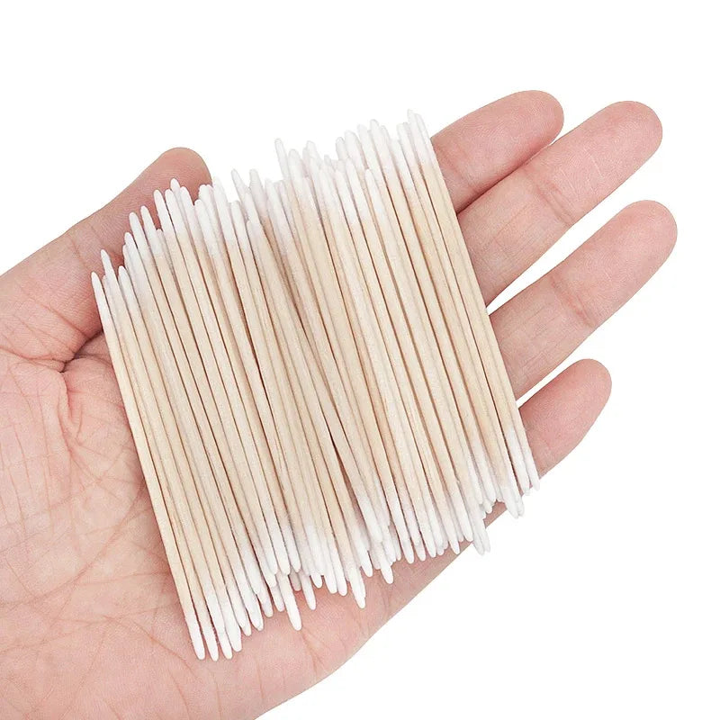 Disposable Wood Cotton Swabs for Eyelash Extensions - Smarsty