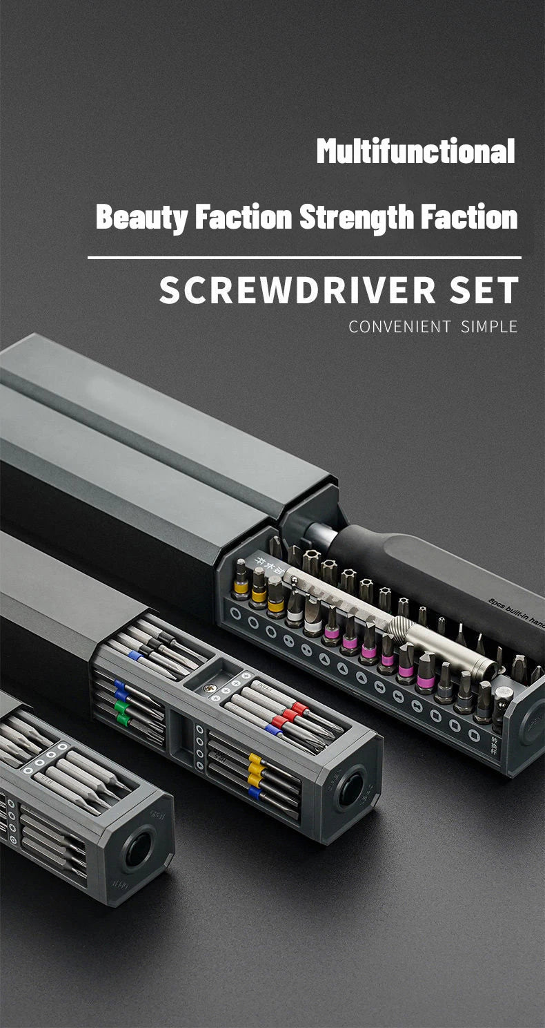 Precision Screwdriver Set 8 32 43 46 in 1 Torx Hex Phillips Magnetic Screwdriver Bit Phone Watch Laptop Mini Repair Tool Set - Smarsty