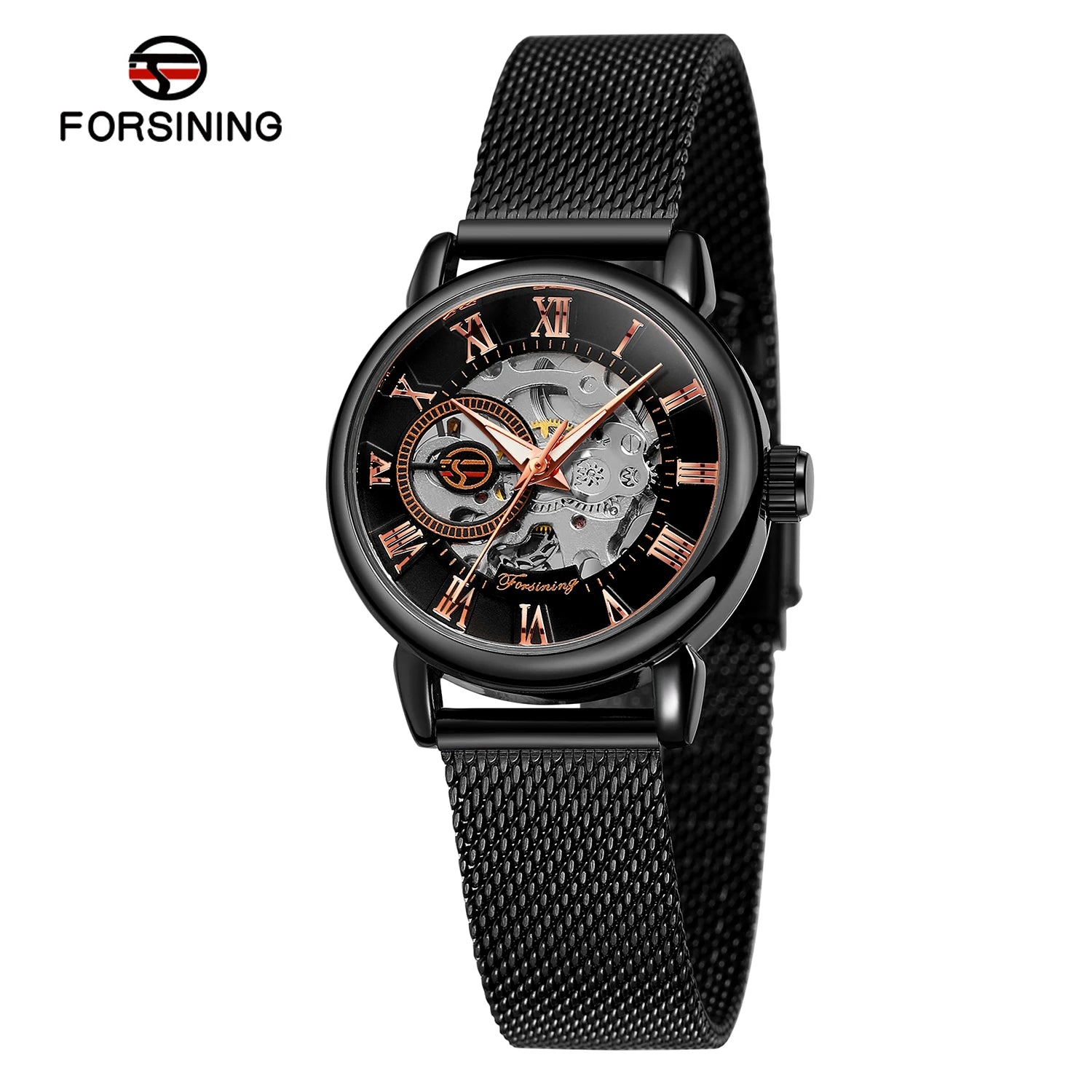 Luxury Skeleton Mechanical Women's Watch Stainless Steel - Smarsty