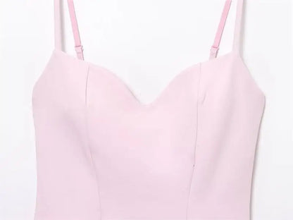 Dresses Summer Women's 2025 New Chic Slim Tube Top Elegant Mini Camisole Women's Dress Street Fashion Youth Holiday Dress - Smarsty