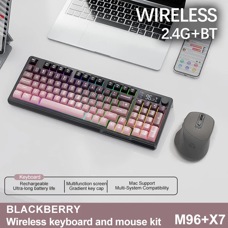 Bluetooth Gaming Keyboard With Multi Device Wireless