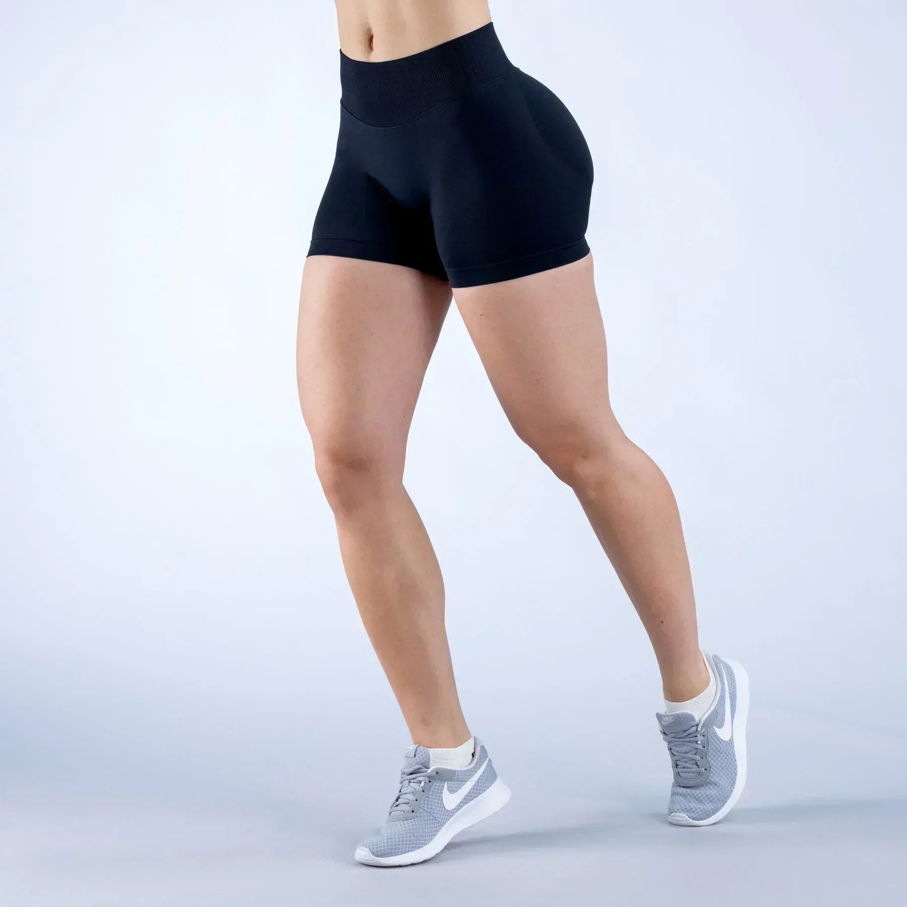 Summer High Waisted Yoga Shorts Fashionable and Sexy Running Fitness Pants Solid Color Yoga Leggings Customizable labels - Smarsty