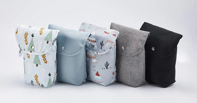 Baby Diaper Bag Waterproof Wet Dry Pack Mummy Storage Pouch Nappy Organizer Insert Tote Purse Travel Stroller Carry Bag by Smarsty