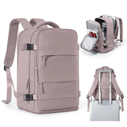 Women Men Hand Luggage Backpack Business College Laptop Travel Backpack Waterproof Carry on mochila viaje cabina avion 40x20x25 - Smarsty